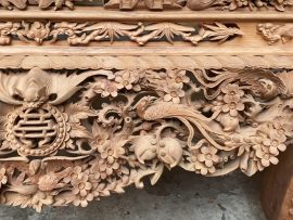 Sập thờ gỗ gõ đỏ đục tay cao cấp