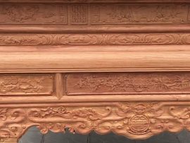 án gian thờ gỗ hương đá nguyên mộc