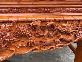 sập thờ 2m17 gỗ hương đá cao cấp cỡ đại