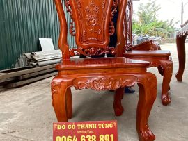 ghế louis hồng hạt