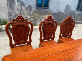 ghế louis hoàng gia gỗ gõ