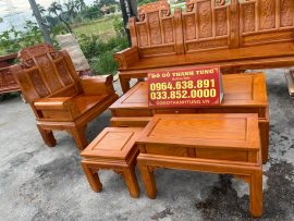 mẫu bàn ghế gỗ gõ đỏ