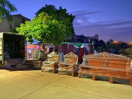 quá trình bóng gói chuẩn bị đi hàng