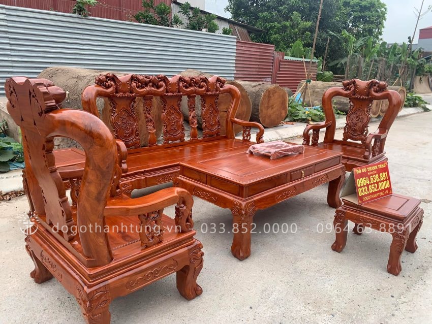 Bàn ghế minh quốc cột 12