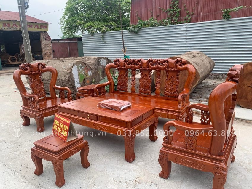 bộ bàn ghế minh quốc đào gỗ tự nhiên