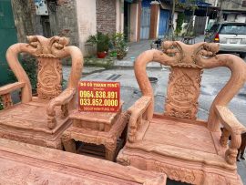 ghế đơn minh quốc đào chim bản mộc