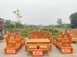 mẫu bàn ghế minh quốc voi 10 món