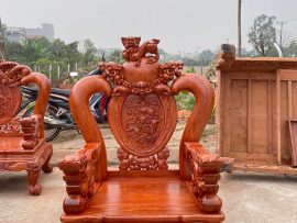 mặt trước của mẫu ghế đơn Minh quốc nghê