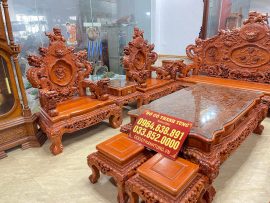 ghế đơn rồng đỉnh gỗ hương đá