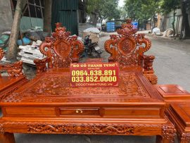 bàn trà đục tứ linh phong thủy