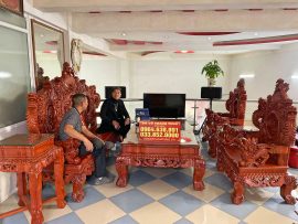 bộ bàn ghế rồng đình 6 món