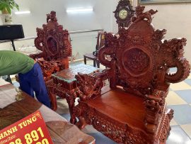 ghế đơn nghê đỉnh rồng khuỳnh