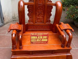 ghế tần thủy hoàng gỗ hương đá
