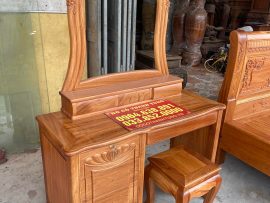 mẫu bàn trang điểm gỗ gõ