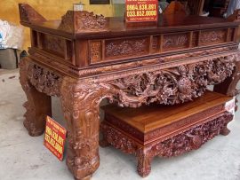 sập thờ và bàn cơm gỗ gụ