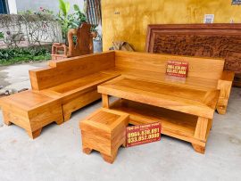 mẫu sofa hiện đại gỗ gõ đỏ