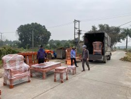 quá trình bọc gói vận chuyển về cho khách