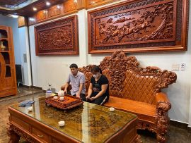 bộ bàn ghế hoàng gia sang trọng