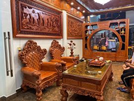 mẫu bàn ghế hoàng gia tân cổ điển