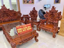 ghế rồng đỉnh đục tay tinh xảo