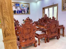 bàn ghế rồng đỉnh cao cấp đục 2 mặt