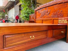 thân giường thiết kế ngăn kéo để đồ