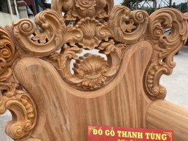 chương ghế đơn đục hoa hồng lá tây