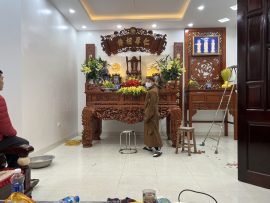 Nội thất phòng thờ gỗ cao cấp