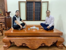 Sập trơn nguyên khối gỗ hương đá