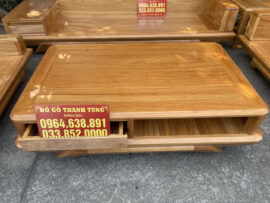 bàn trà chữ nhật mặt trơn