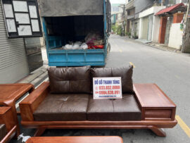 ghế đôi chân vòm chéo gỗ hương đá