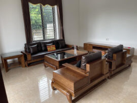 combo kệ tivi và sofa gỗ