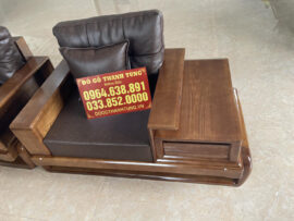 ghế đơn thiết kế bệ tay tích hợp tab ngăn kéo