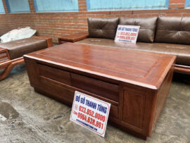 bàn trà gỗ hương đá hiện đại