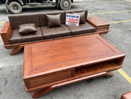 bộ sofa gỗ hương đá