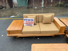 ghế đôi hiện đại gỗ sồi