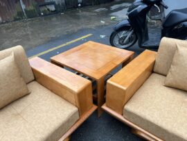 đôn góc gỗ sồi