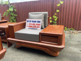 ghế đơn gỗ hương tiện dụng