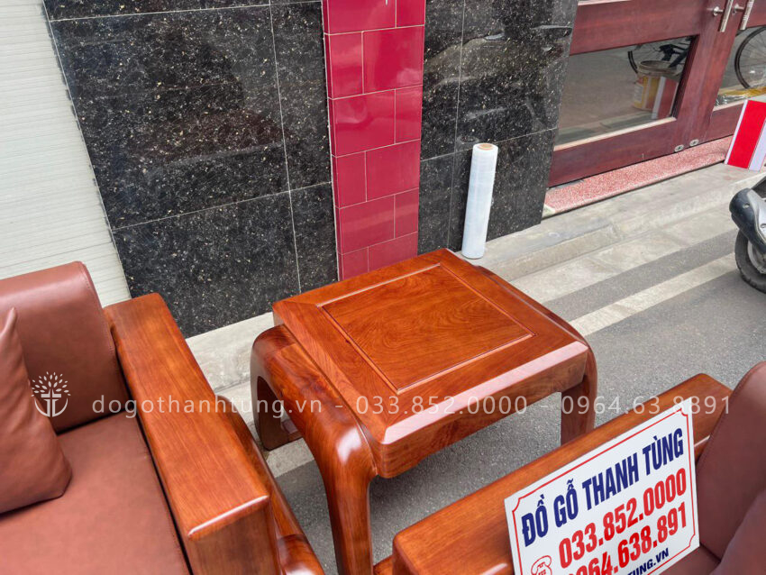 đôn góc gỗ hương đá cao cấp