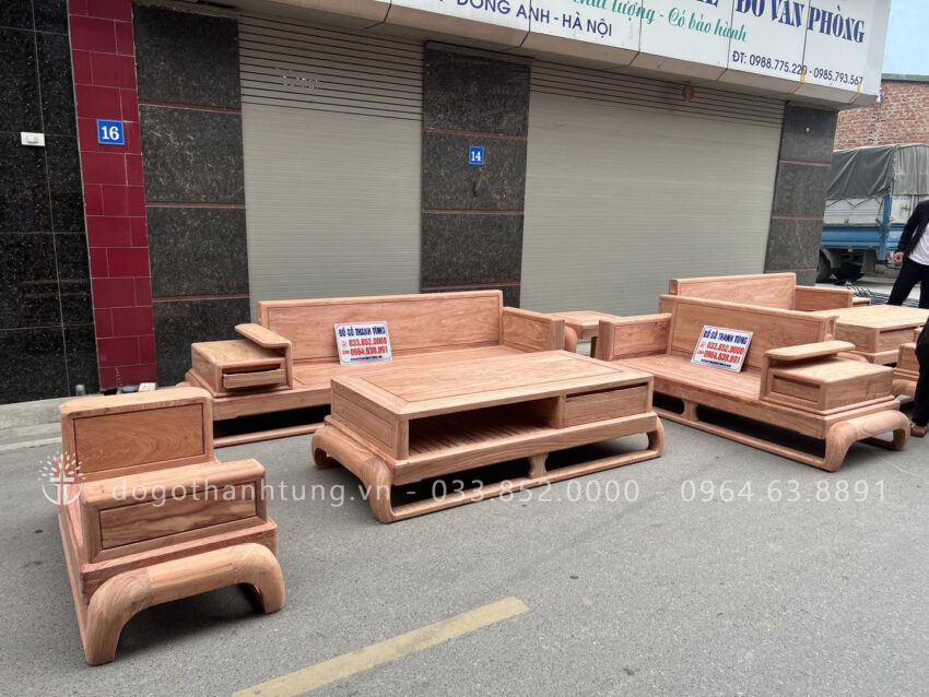 Bộ sofa chân đùi gà 5 món