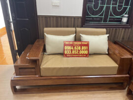 mẫu ghế đôi gỗ hương đá