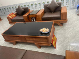 bộ sofa gỗ sồi nga 5 món