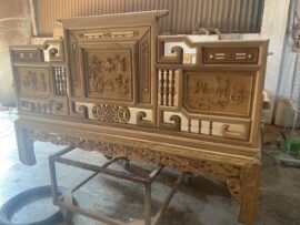 Bộ bàn ghế được các thợ có trình độ tay nghề cao chăm thiết kế độc đáo, bắt kịp xu hướng hiện nay.